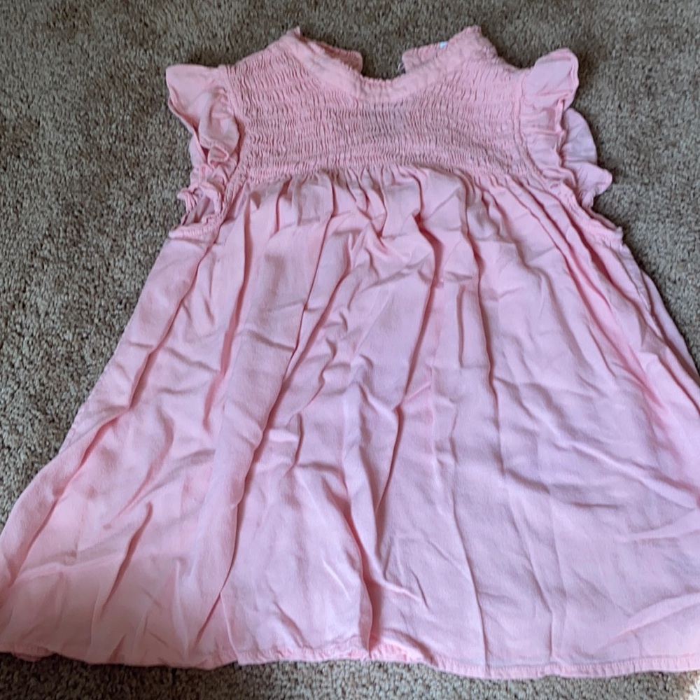 Pink flowy blouse